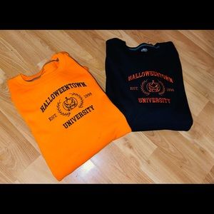 Halloween-town university embroidered Crewnecks.